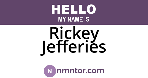 Rickey Jefferies