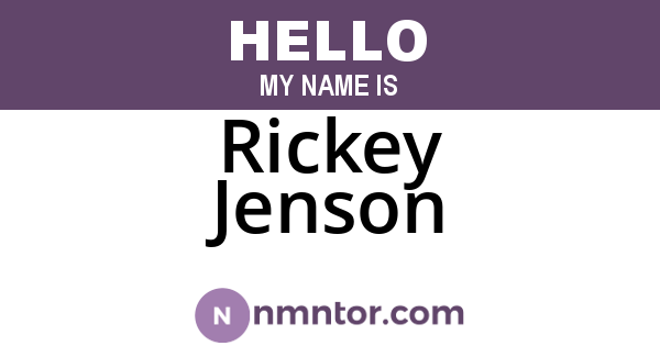 Rickey Jenson