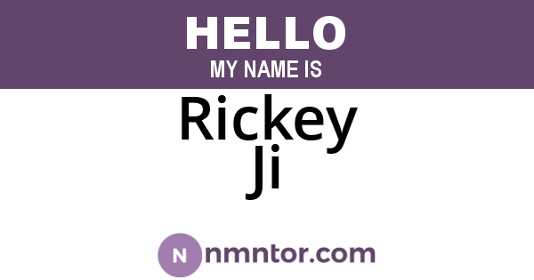 Rickey Ji