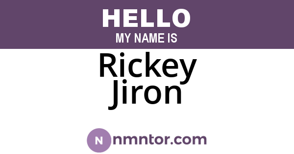 Rickey Jiron