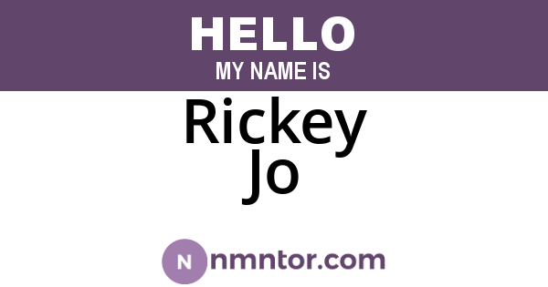 Rickey Jo