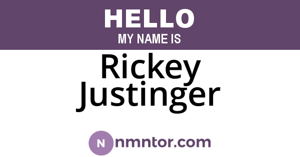 Rickey Justinger