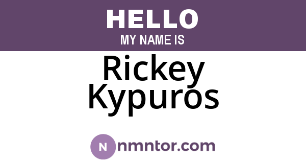 Rickey Kypuros