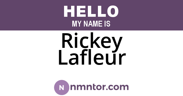 Rickey Lafleur