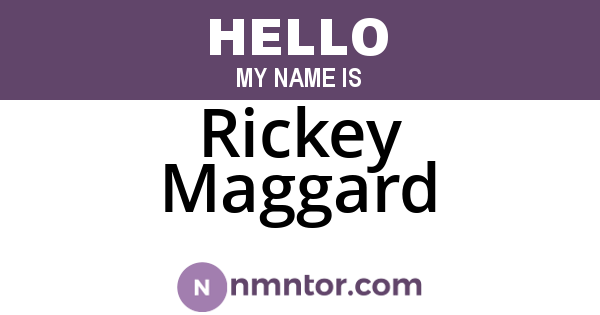 Rickey Maggard