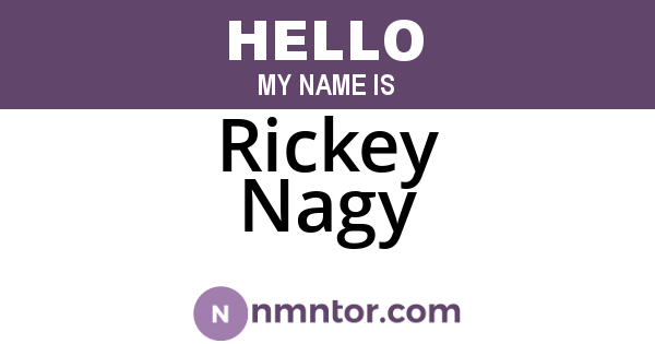 Rickey Nagy