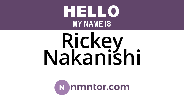 Rickey Nakanishi