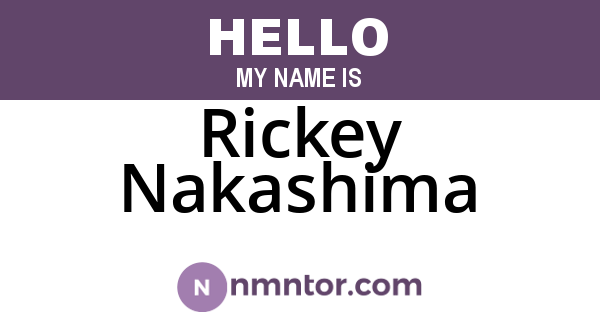 Rickey Nakashima