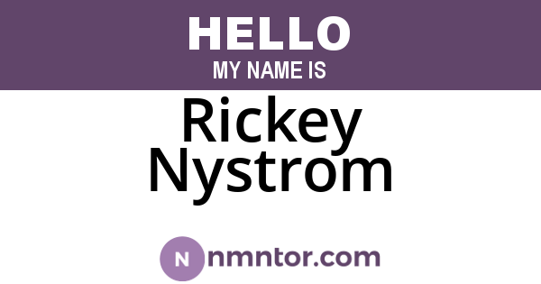 Rickey Nystrom