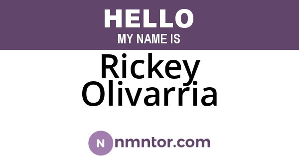 Rickey Olivarria
