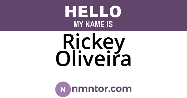 Rickey Oliveira