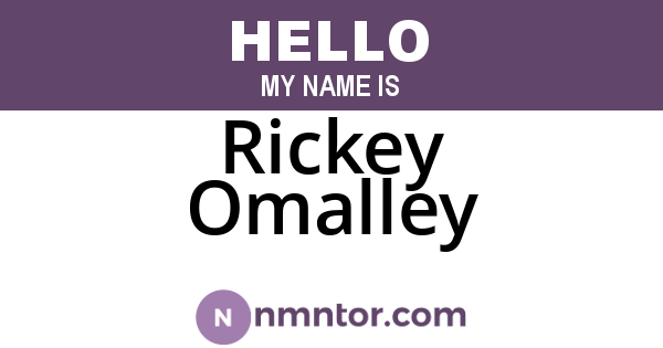 Rickey Omalley