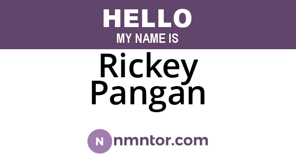Rickey Pangan