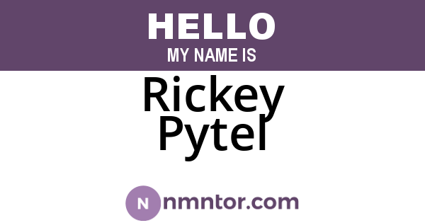 Rickey Pytel
