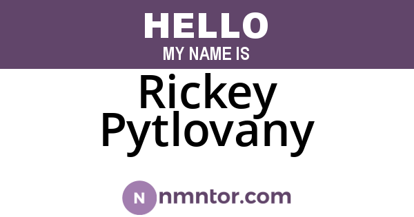 Rickey Pytlovany