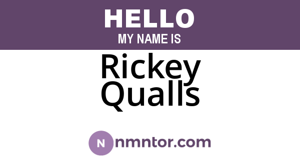 Rickey Qualls