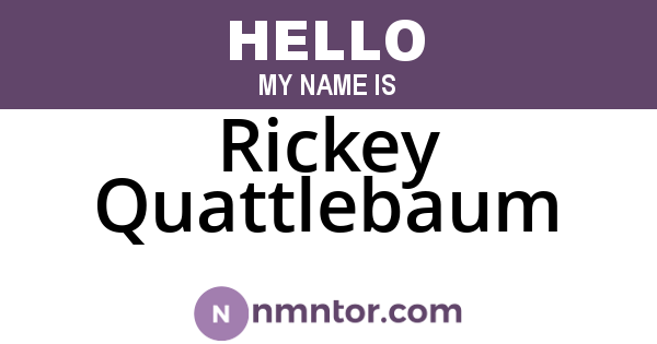 Rickey Quattlebaum