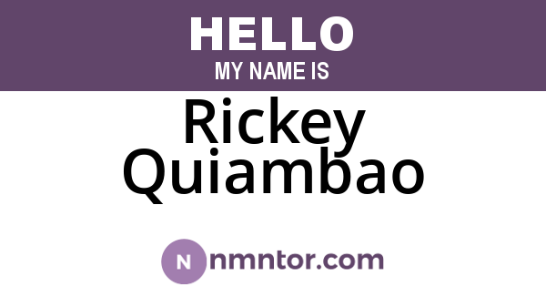 Rickey Quiambao