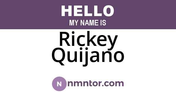 Rickey Quijano
