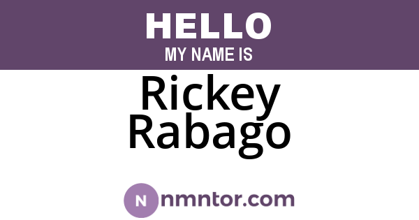 Rickey Rabago
