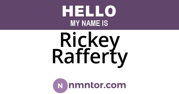 Rickey Rafferty