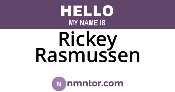 Rickey Rasmussen