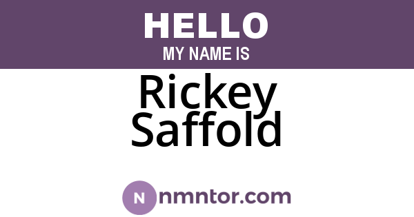 Rickey Saffold