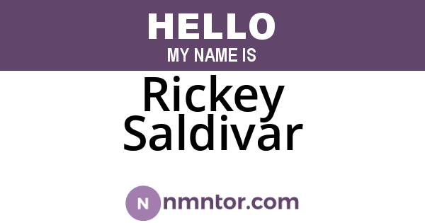 Rickey Saldivar