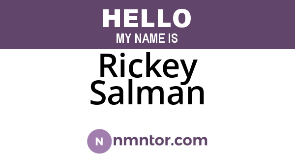 Rickey Salman