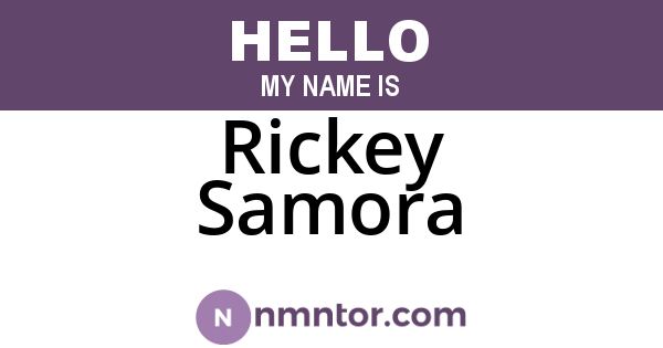 Rickey Samora