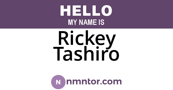 Rickey Tashiro