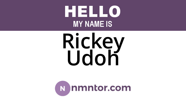 Rickey Udoh