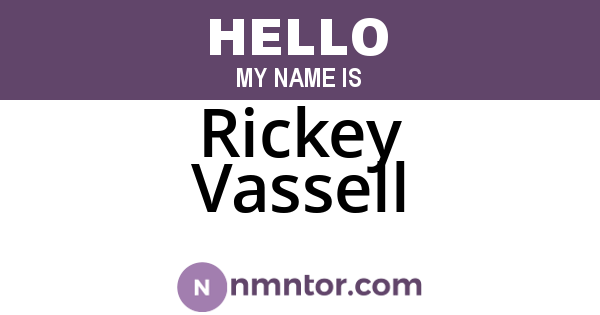 Rickey Vassell