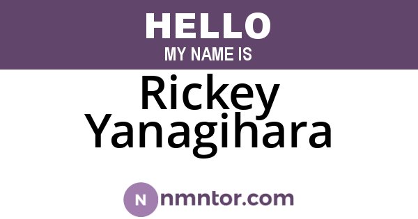 Rickey Yanagihara