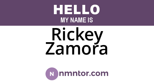 Rickey Zamora