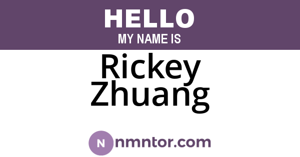 Rickey Zhuang