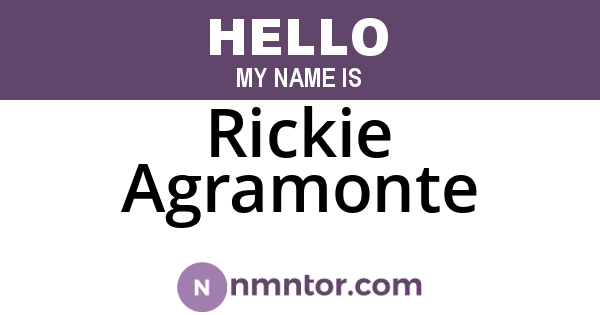 Rickie Agramonte
