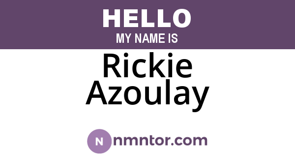 Rickie Azoulay