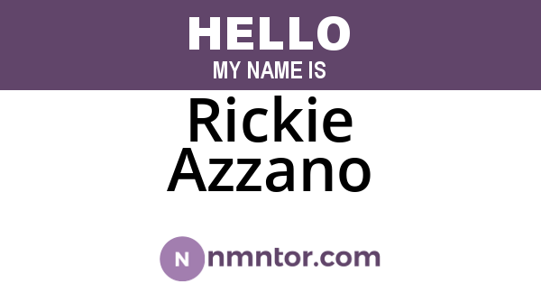 Rickie Azzano