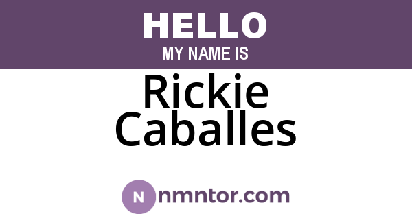 Rickie Caballes