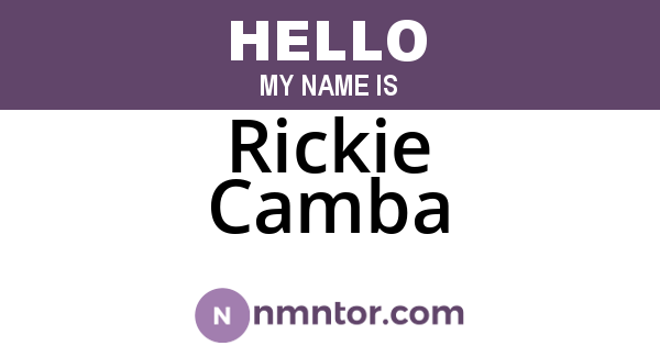 Rickie Camba