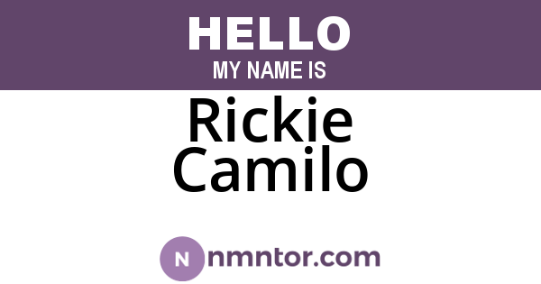 Rickie Camilo