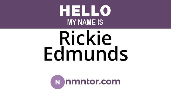 Rickie Edmunds