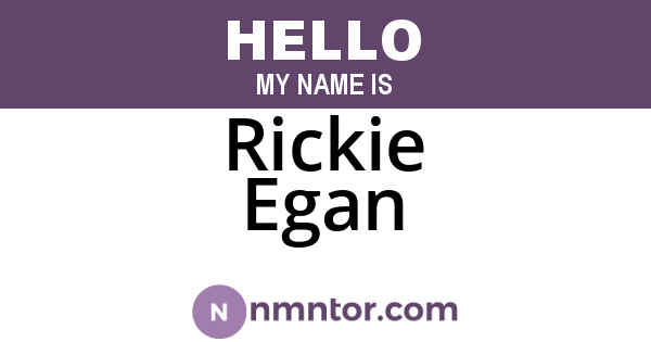 Rickie Egan