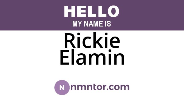 Rickie Elamin