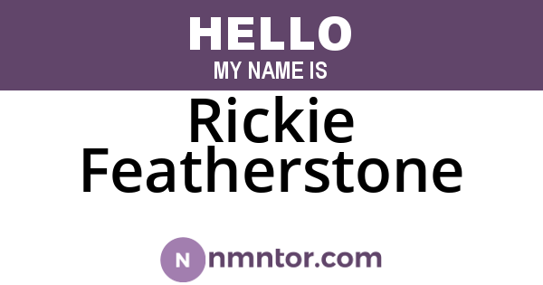 Rickie Featherstone