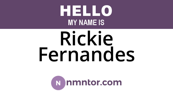 Rickie Fernandes
