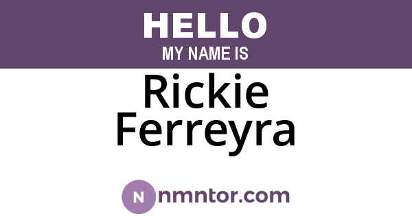 Rickie Ferreyra