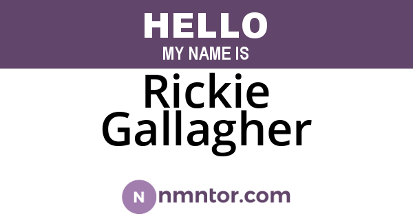 Rickie Gallagher