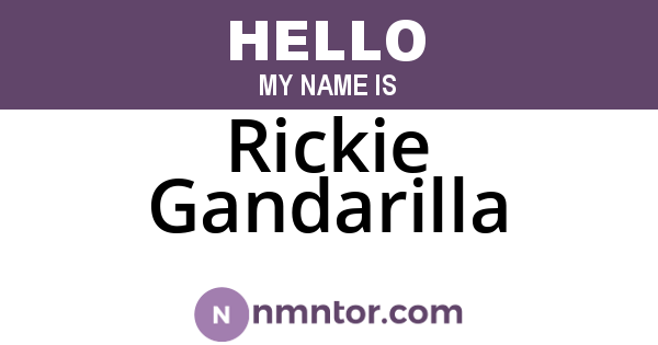 Rickie Gandarilla